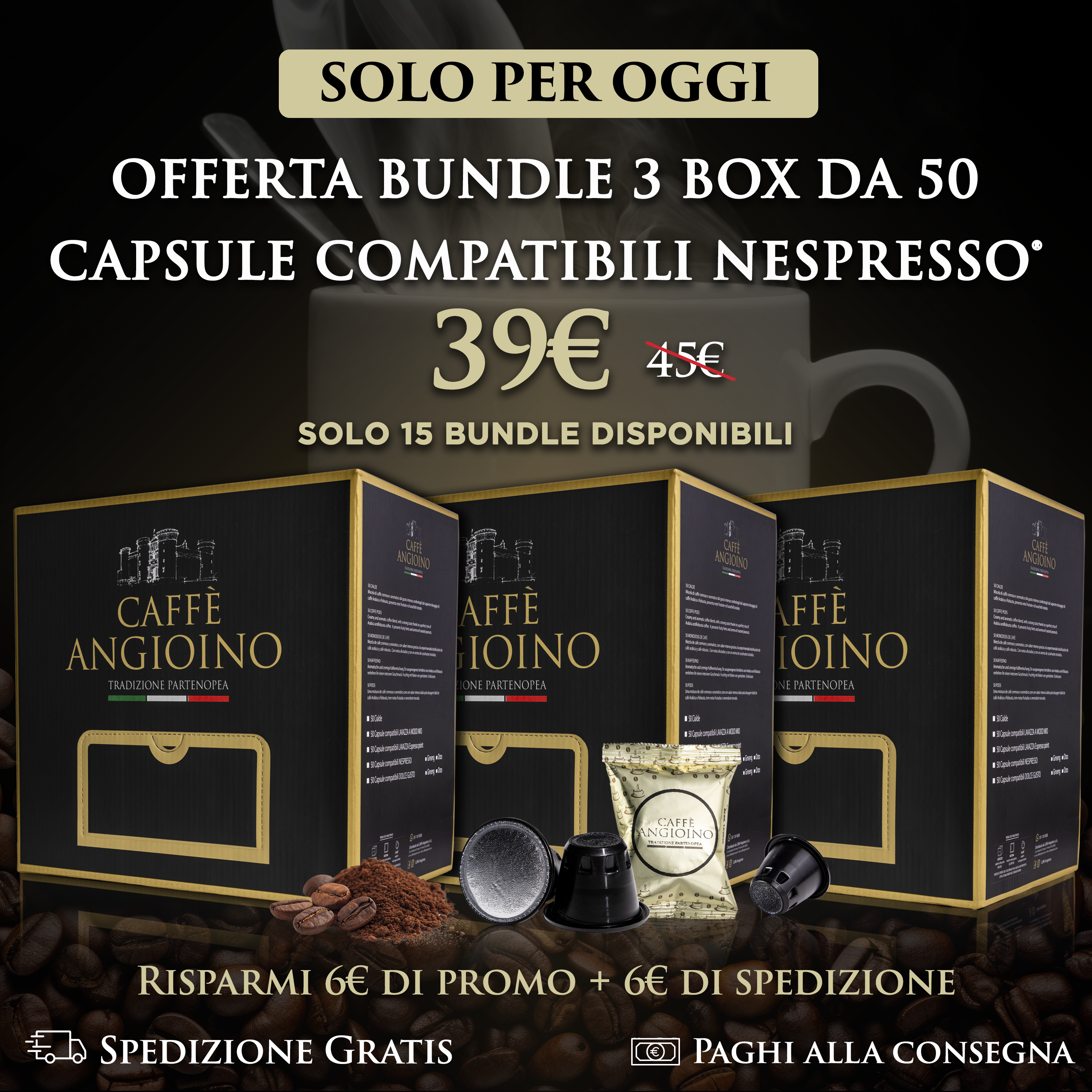 Bundle 3 Box da 50 Capsule Compatibili Nespresso®