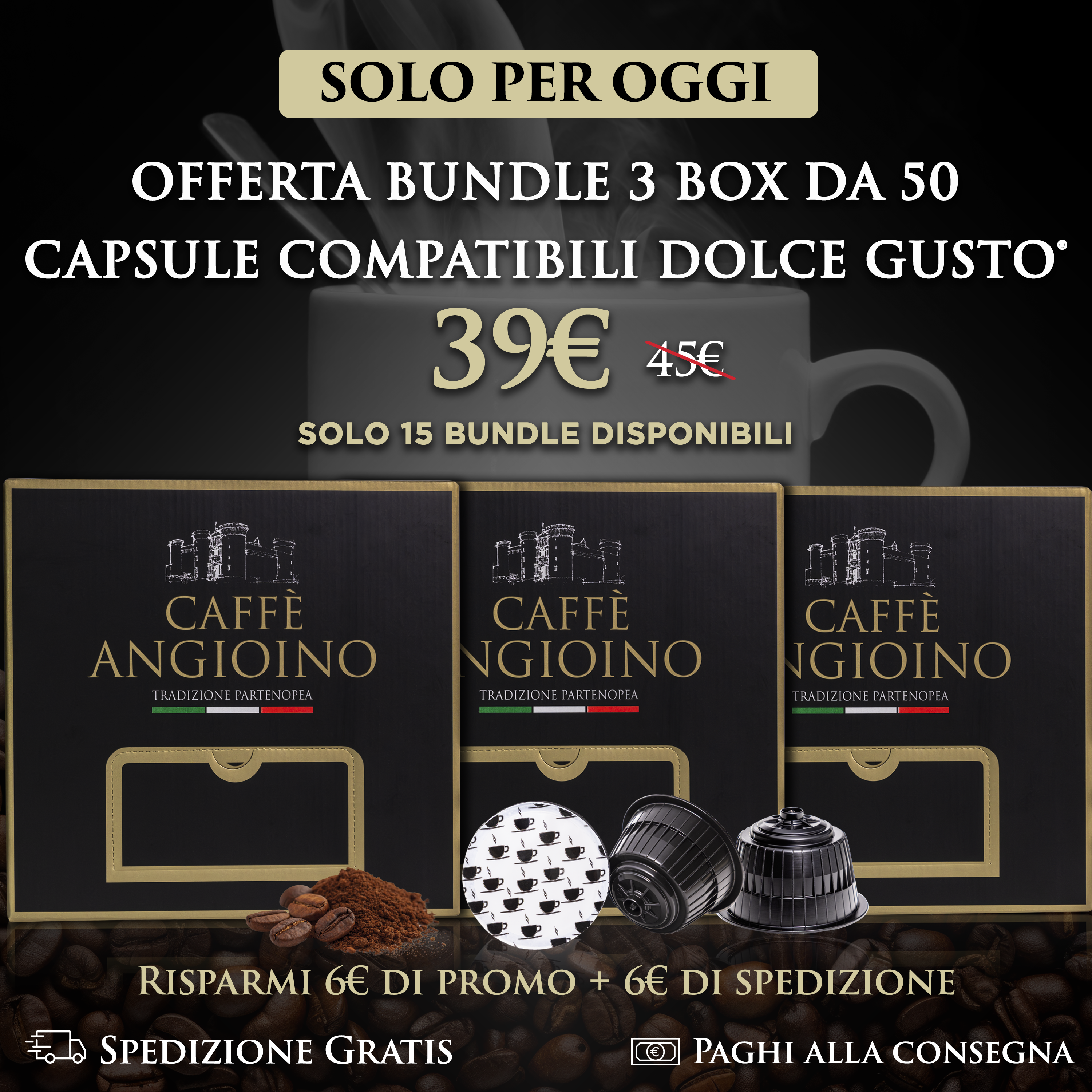 Bundle 3 Box da 50 Capsule Compatibili Dolce Gusto®