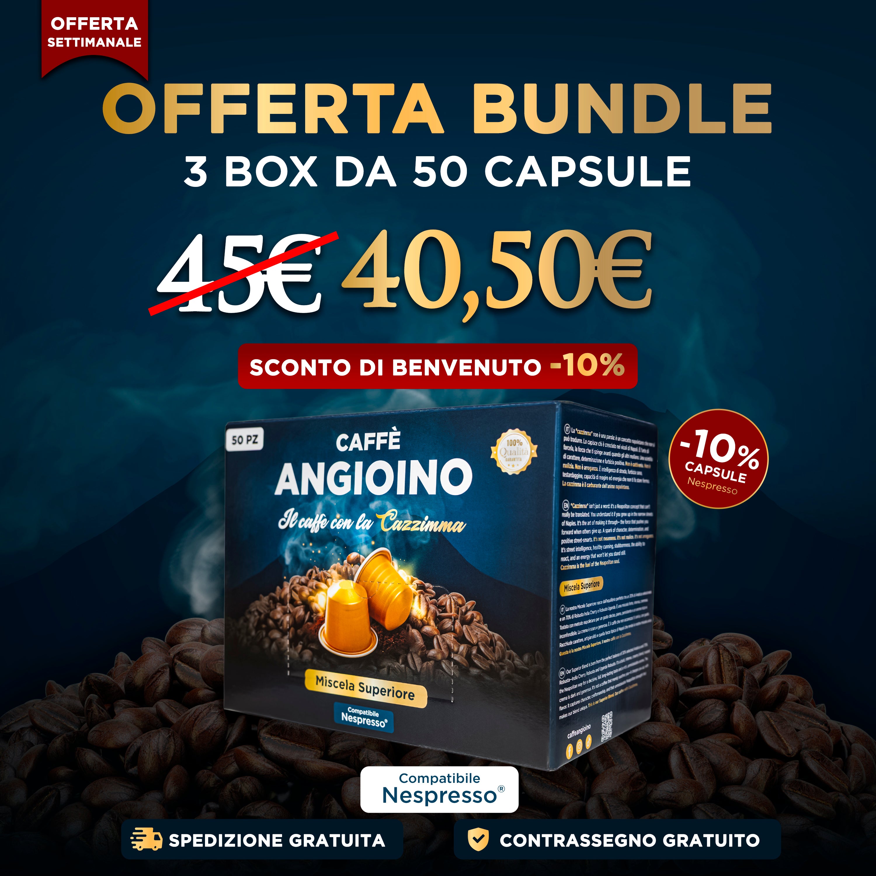 Bundle Capsule compatibili Nespresso® 3 box da 50 capsule